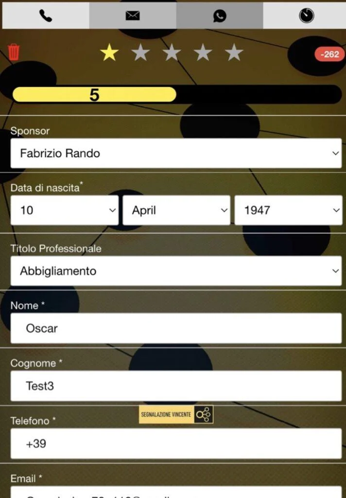 Scheda Segnalatori APP