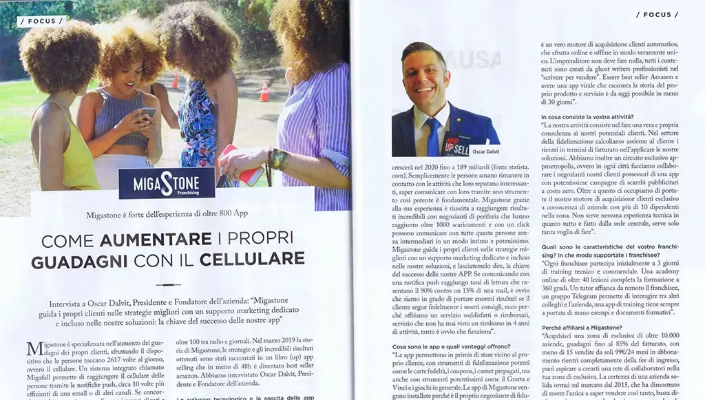 Migastone su Az Franchising 2019