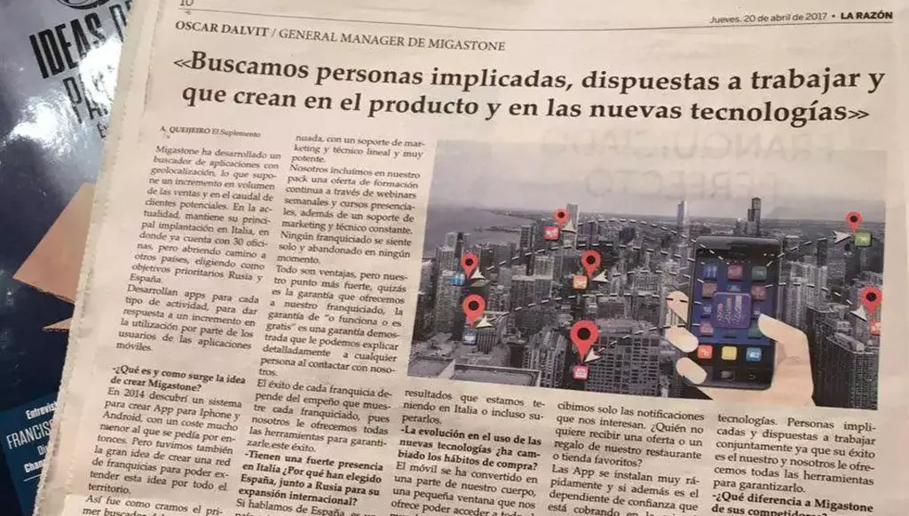 Migastone su Emprendadores Spagna 2020