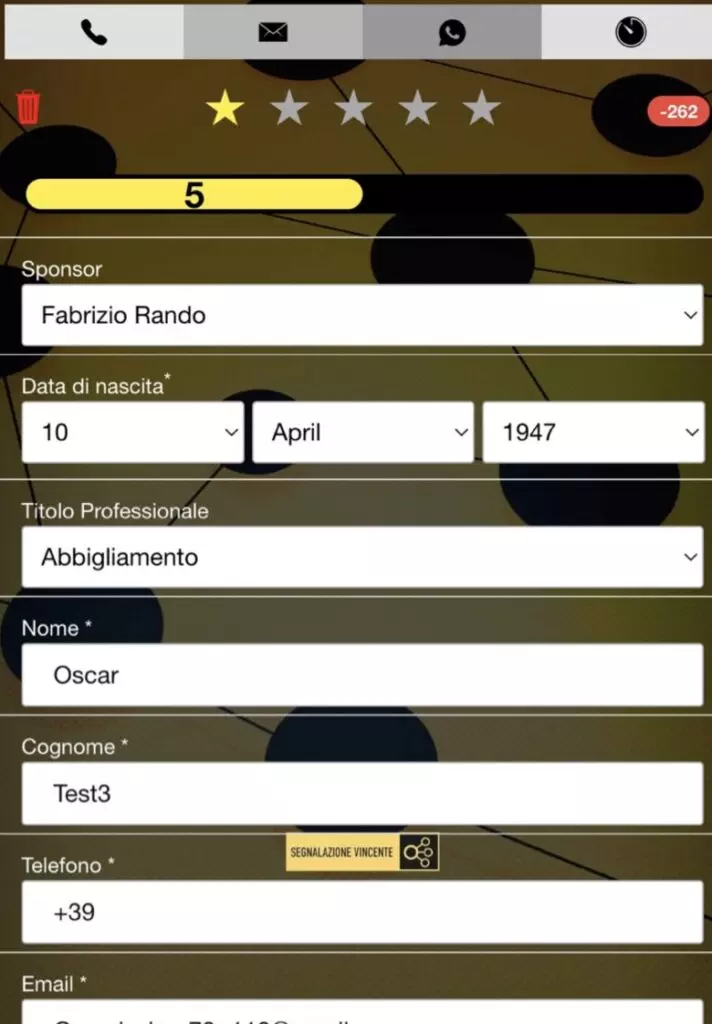 Scheda Segnalatori APP